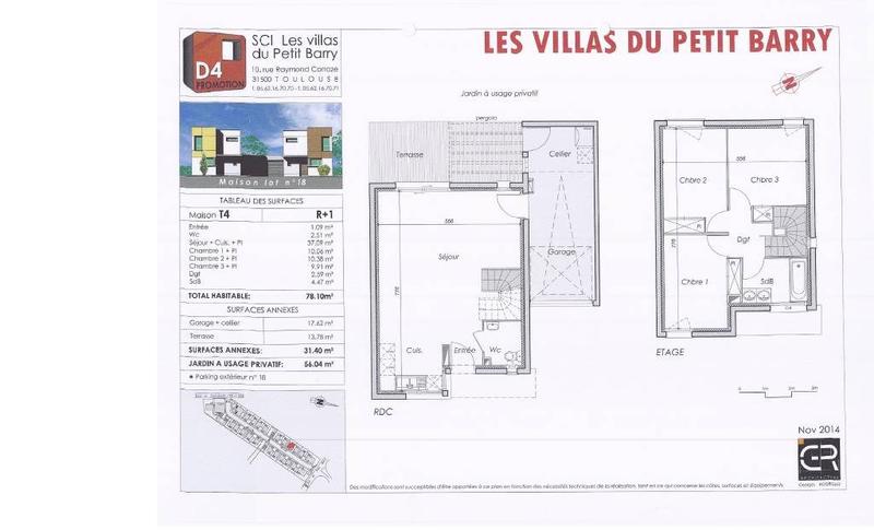Villa - 78 m² - 4 pièces