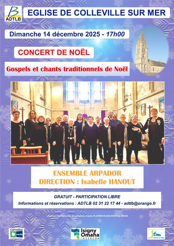 Concert de Gospels et chants traditionnels de Noël par l’Ensemble vocal Arpador