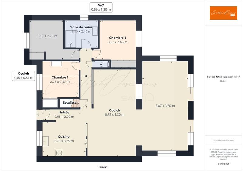 Maison - 98 m² - 5 pièces