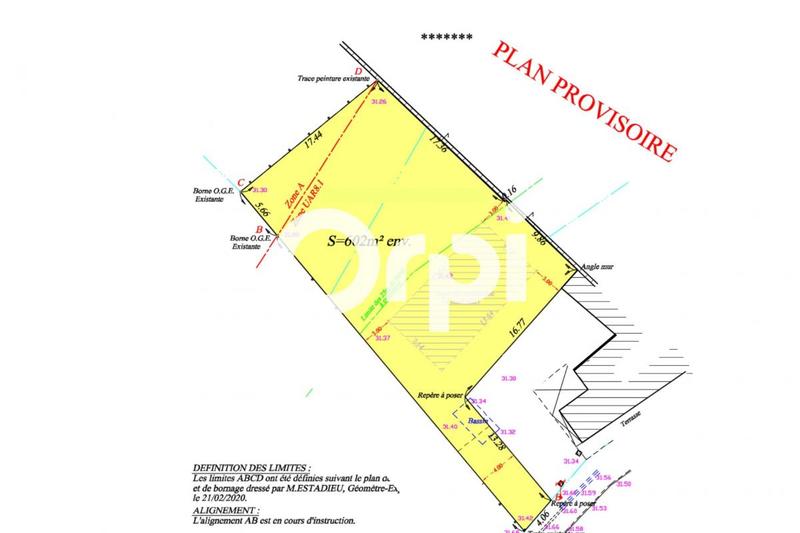 Terrain constructible - 602 m²