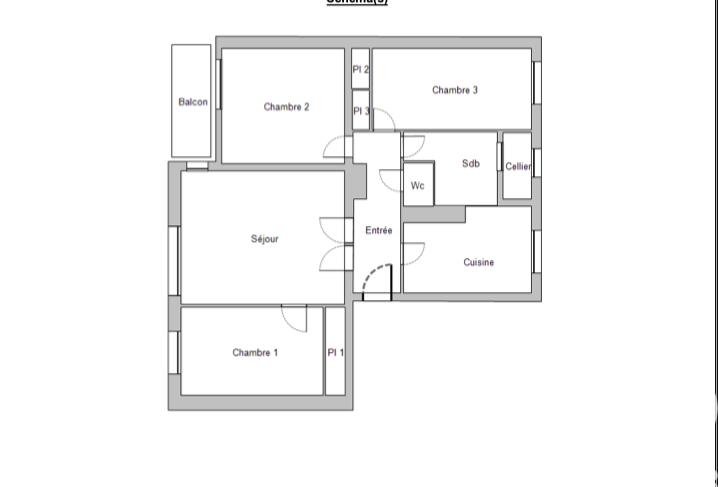 Appartement - 72 m² - 4 pièces