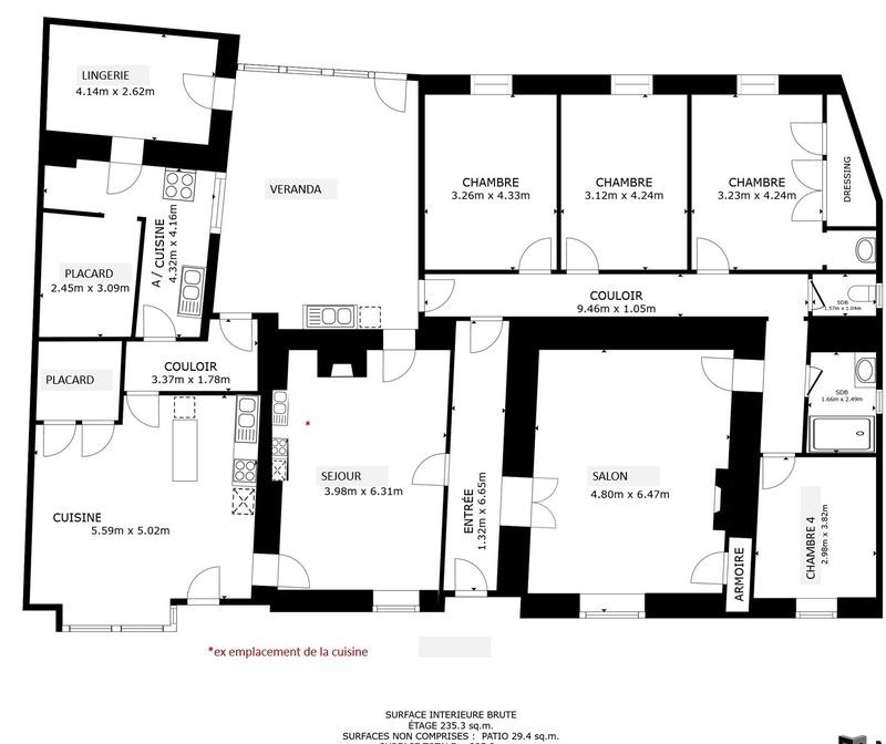 Maison - 179 m² - 7 pièces