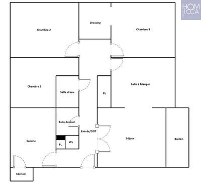 Appartement - 108 m² - 5 pièces