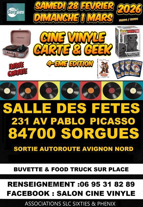 4ème salon ciné-vinyle carte et geek