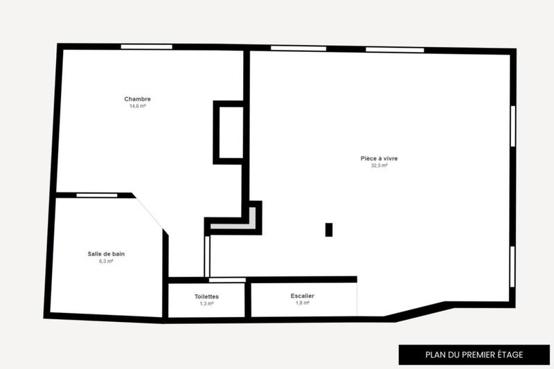 Bureau - 120 m² - 4 pièces