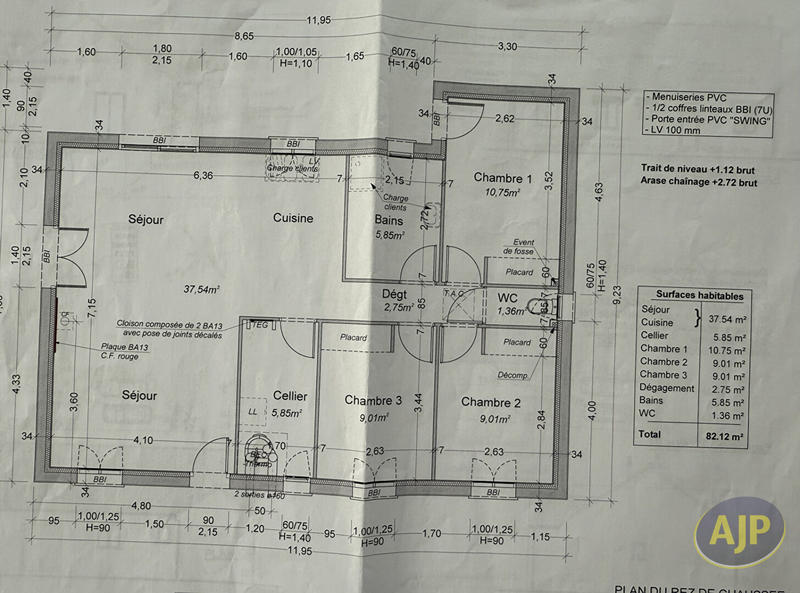 Maison - 82 m² - 4 pièces