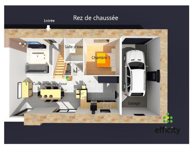 Maison - 130 m² - 1 pièce