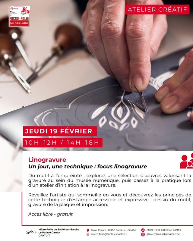 Un Jour, une Technique : la Linogravure