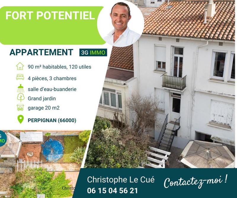 Appartement - 90 m² - 4 pièces