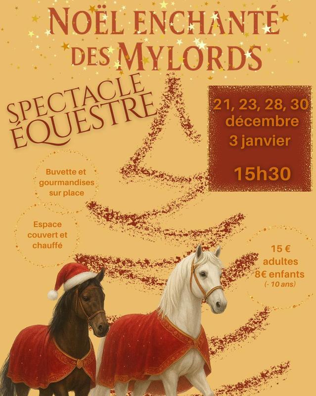 Spectacle de Noël au Cabaret Équestre des Mylords