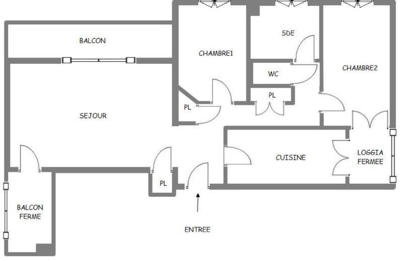 Appartement - 63 m² - 3 pièces