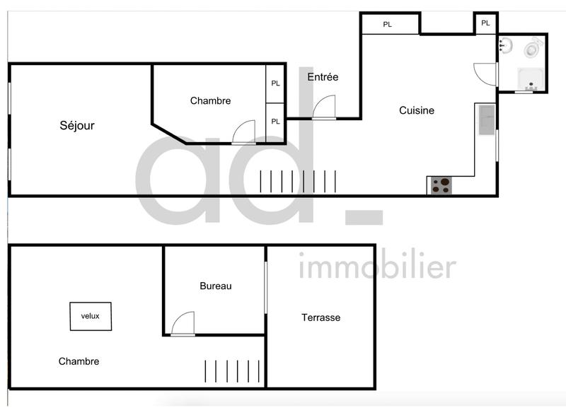 Appartement - 56 m² - 3 pièces