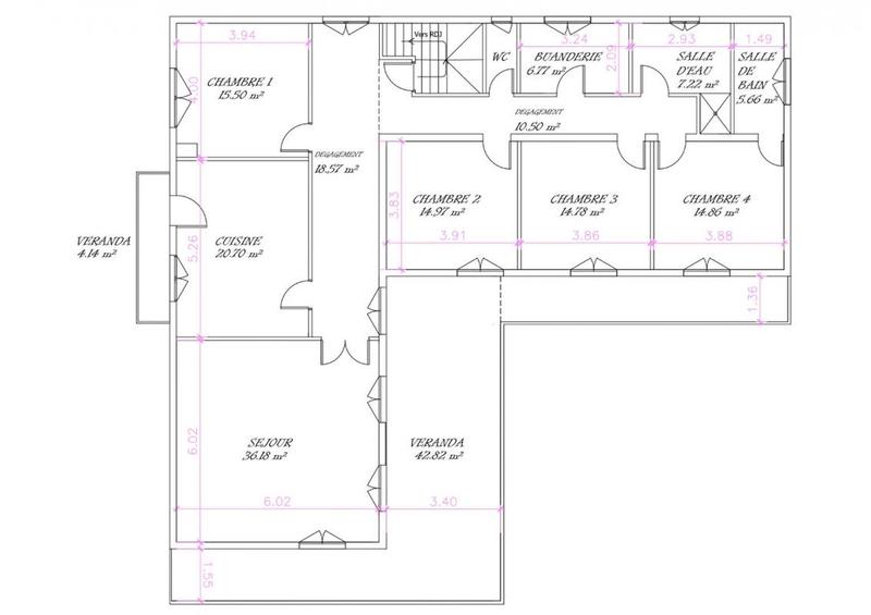 Maison - 180 m² - 6 pièces