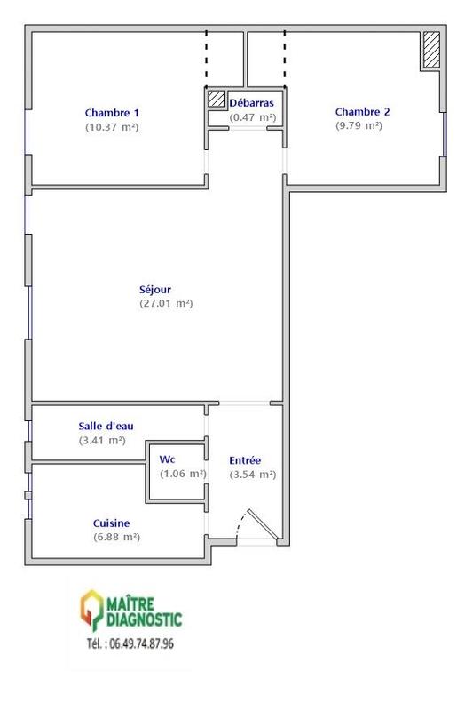 Appartement - 63 m² - 3 pièces