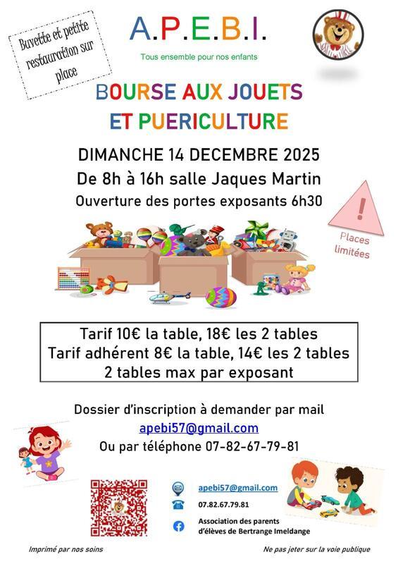 Bourse aux jouets et puériculture