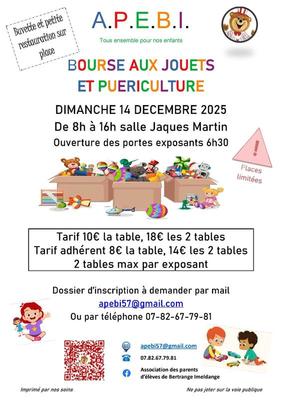 Bourse aux jouets et puériculture
