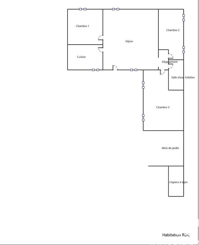 Maison de campagne - 88 m² - 5 pièces