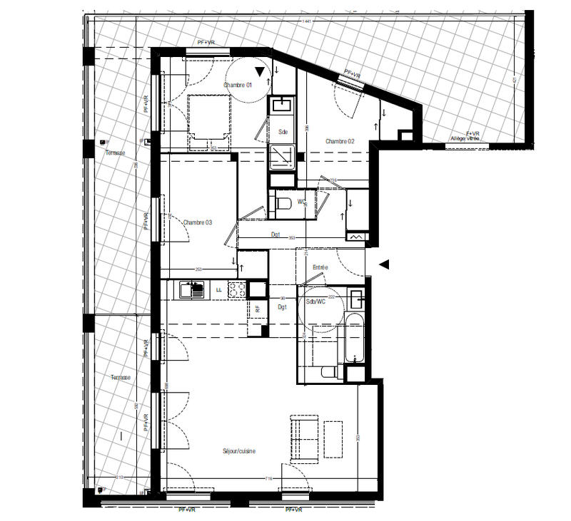 Appartement - 95 m² - 4 pièces
