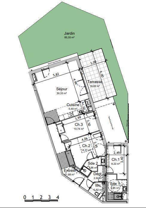 Appartement - 97 m² - 4 pièces