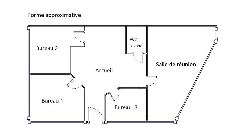 Bureau - 63 m² - 5 pièces