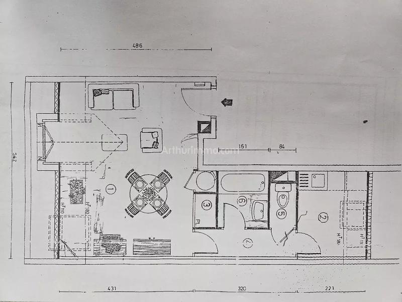 Appartement - 33 m² - 1 pièce
