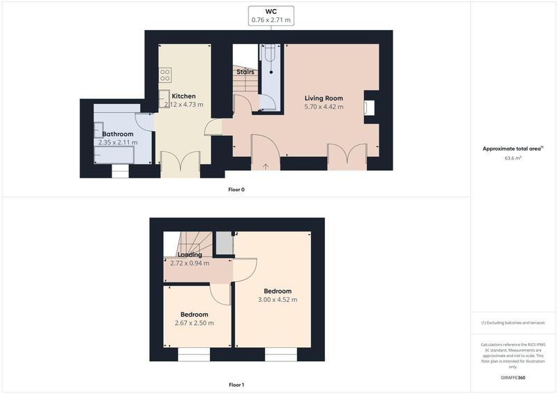 Maison - 70 m² - 3 pièces