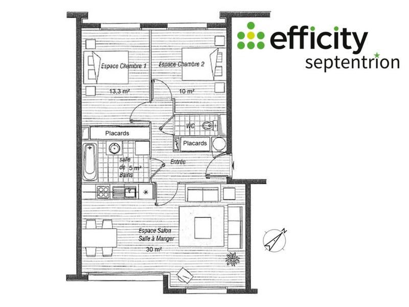 Appartement - 67 m² - 3 pièces