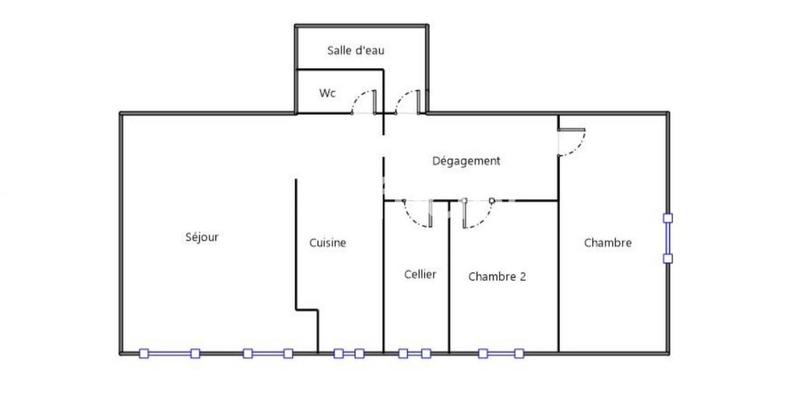 Appartement - 52 m² - 3 pièces