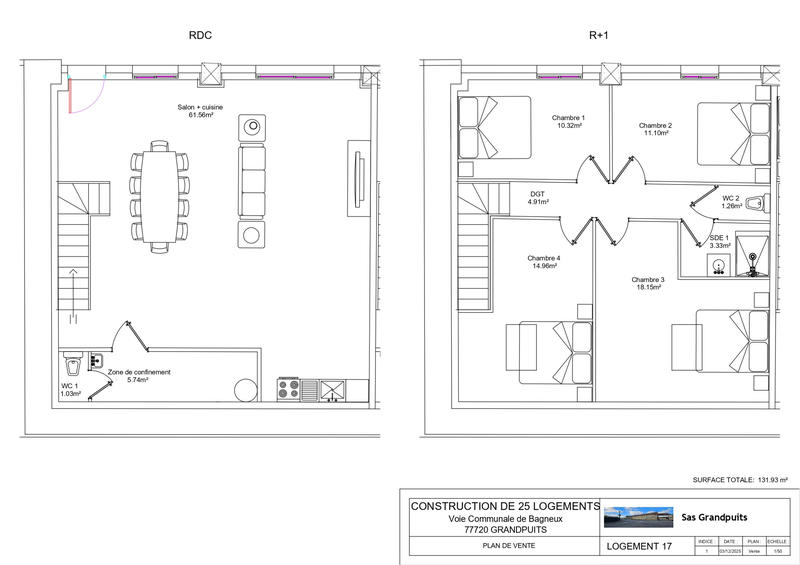 Maison - 132 m² - 5 pièces