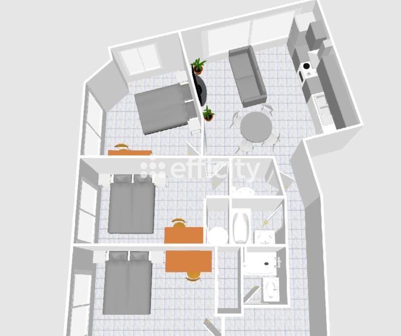 Appartement - 61 m² - 4 pièces