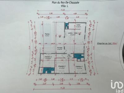 Maison - 95 m² - 4 pièces