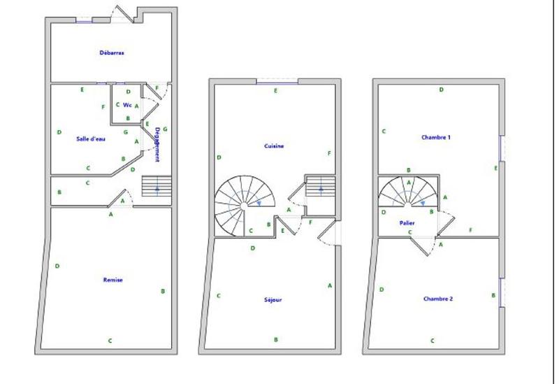 Maison - 80 m² - 3 pièces