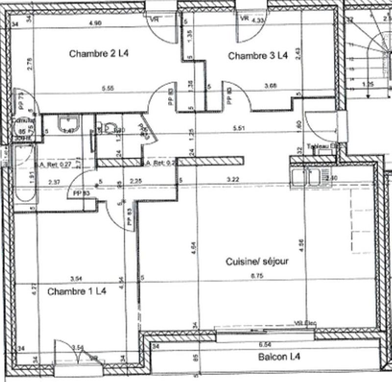 Appartement - 88 m² - 4 pièces
