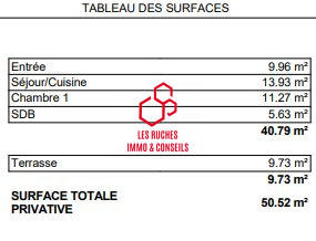 Appartement - 41 m² - 2 pièces