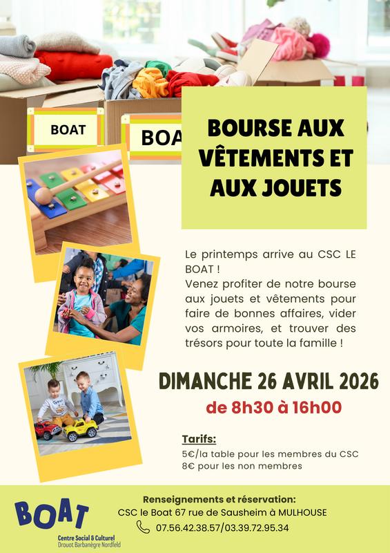 Bourse aux vêtements et aux jouets