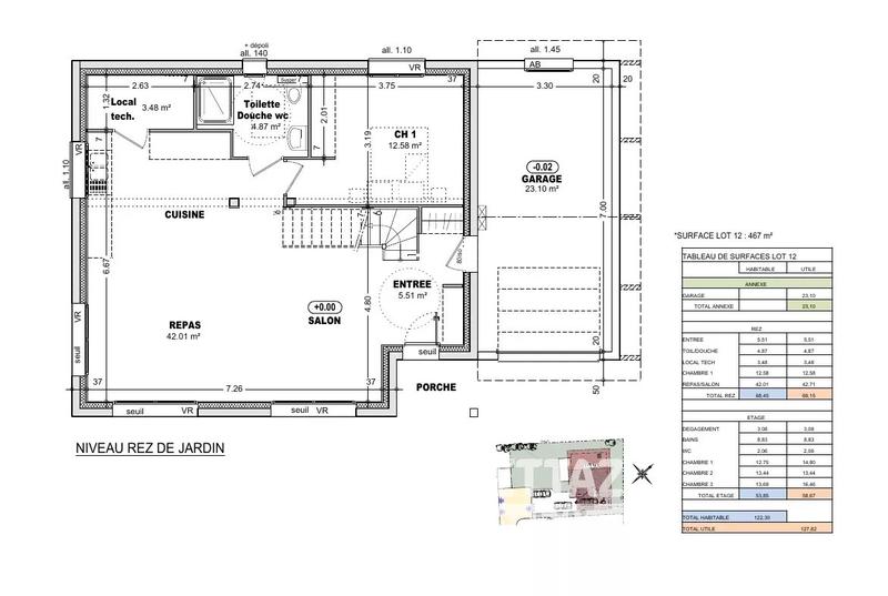 Maison - 127 m² - 6 pièces