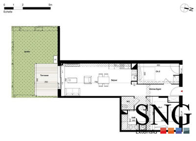 Appartement - 66 m² - 3 pièces