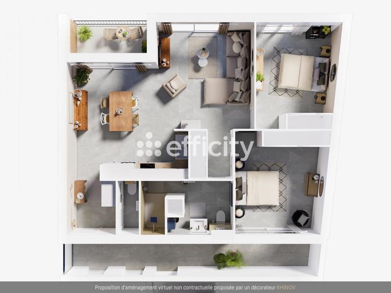 Appartement - 92 m² - 3 pièces