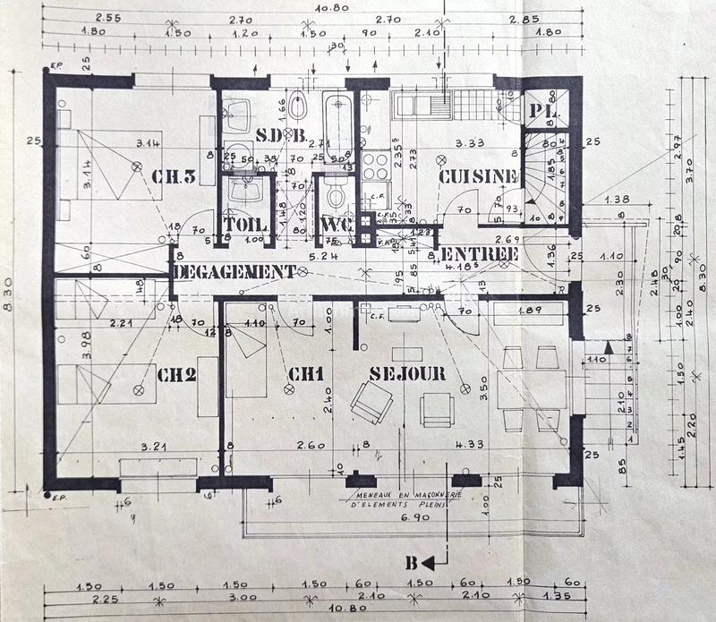 Maison - 94 m² - 5 pièces