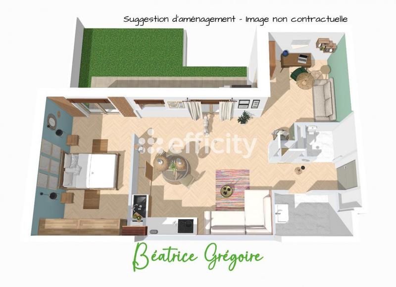 Appartement - 58 m² - 3 pièces