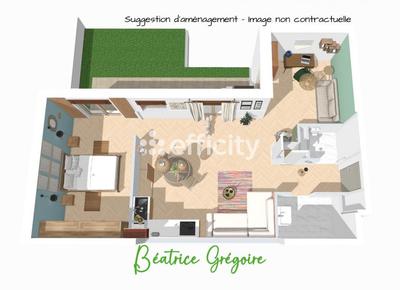 Appartement - 58 m² - 3 pièces