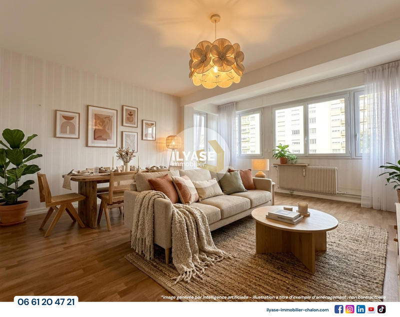 Appartement - 89 m² - 4 pièces