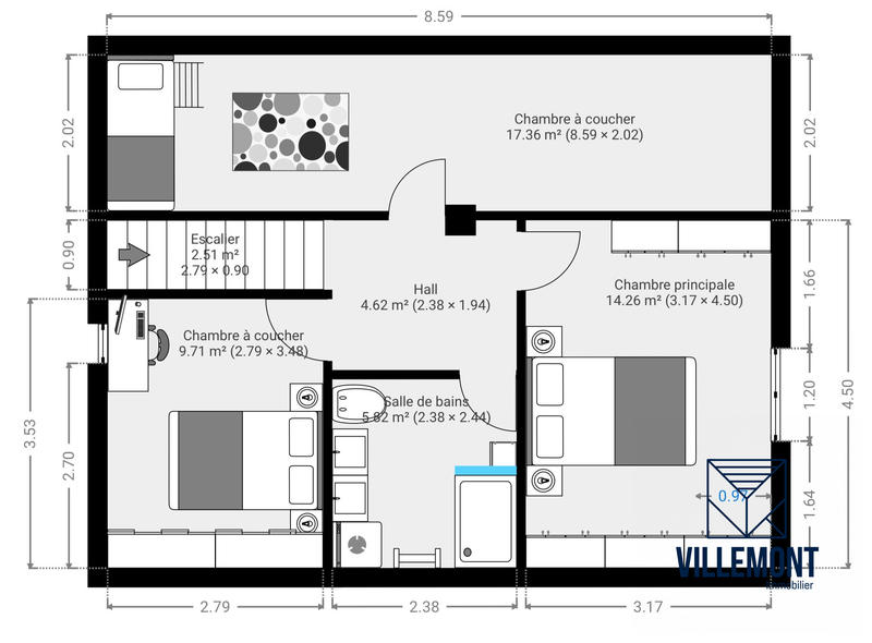 Maison - 103 m² - 5 pièces