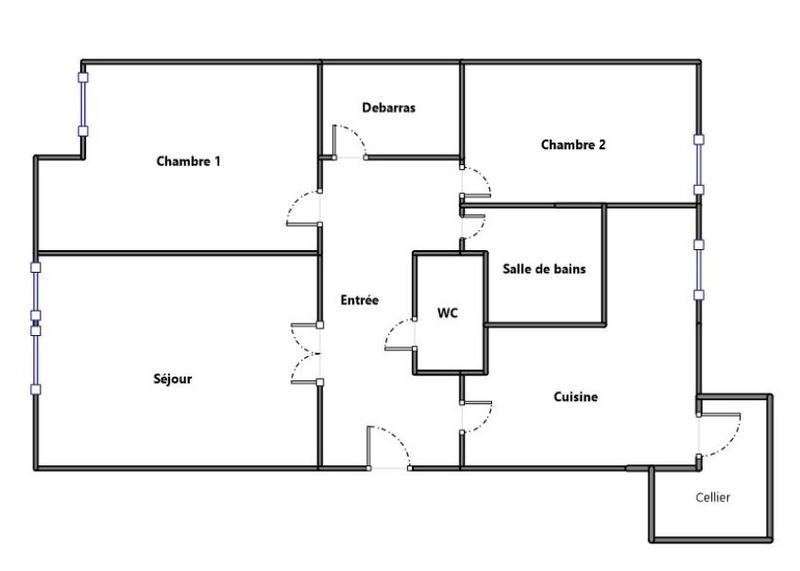 Appartement - 74 m² - 3 pièces
