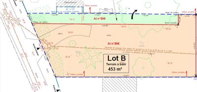Terrain constructible - 453 m²