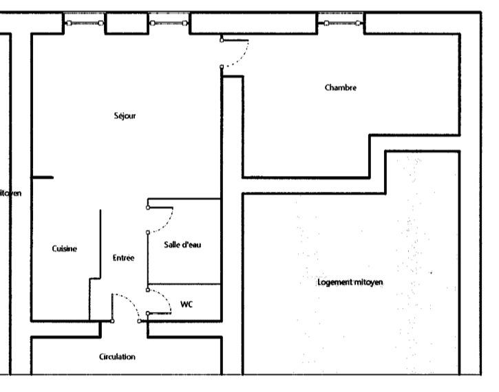 Appartement - 42 m² - 2 pièces