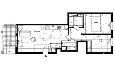 Appartement - 64 m² - 3 pièces