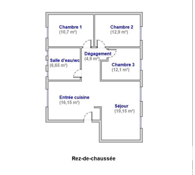 Appartement - 83 m² - 4 pièces