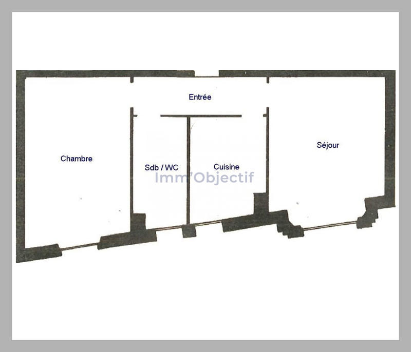 Appartement - 47 m² - 2 pièces