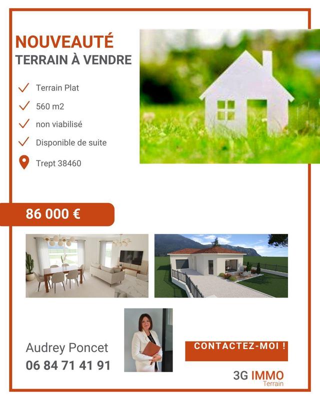 Terrain constructible - 560 m²